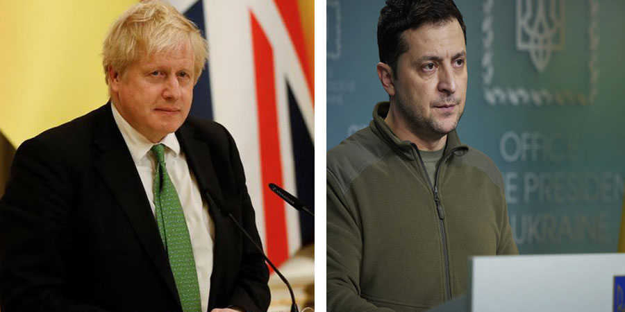 युक्रेनका राष्ट्रपति र बेलायतका प्रधानमन्त्रीबीच फोनवार्ता