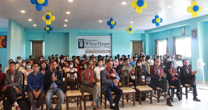 हिमालयन ह्वाइट हाउस इन्टरनेशनल कलेजद्वारा सिभिल, बायोटेक र आइटीका विद्यार्थीलाई ओरिन्टेसन