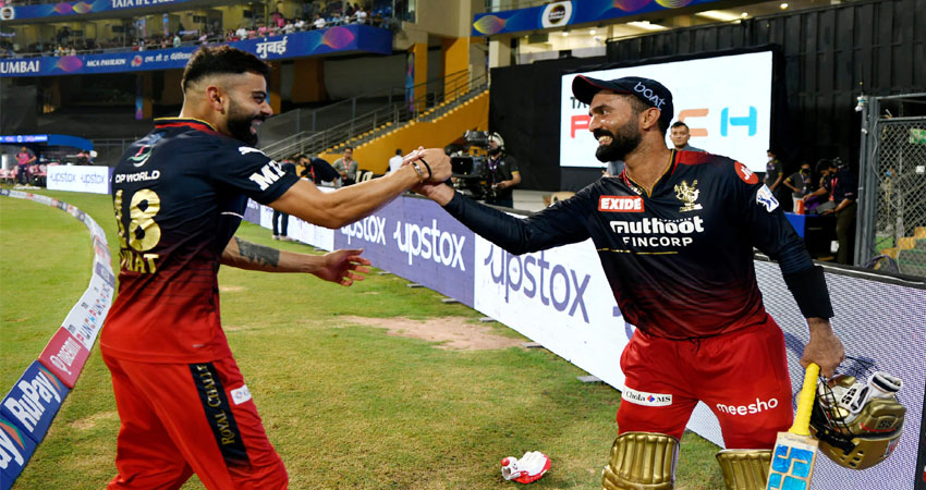 बेङ्गलोरको लगातार दोस्रो जित, दिनेश कार्तिकको विस्फोटक ब्याटिङ्ग