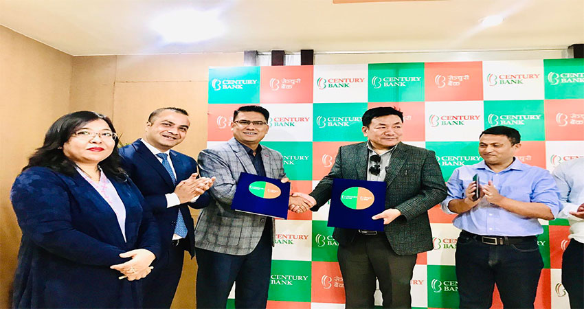 सेञ्चुरी बैंकद्धारा तल्लो चिरखुवा होइड्रो इलेक्टीक प्रोजेक्टको वित्तीय समापन सम्पन्न