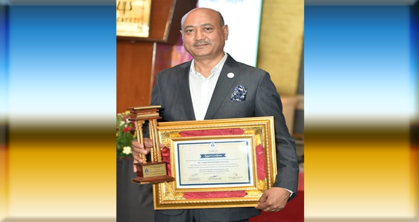 आइएमई जनरल इन्स्योरेन्स लिमिटेडका प्रमुख कार्यकारी अधिकृत सम्मानित