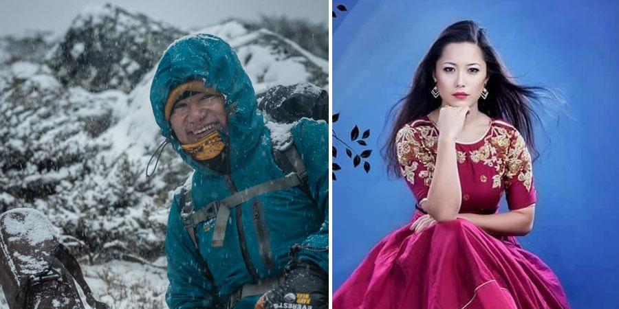 आरोहणका लागि निस्किएका गायक राजु लामा र नायिका दिया पुनको विदाई