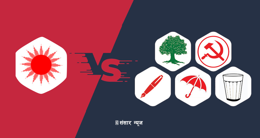 कांग्रेस र माओवादी मिले एमालेको आधा स्थानीय तह पनि नजोगिने