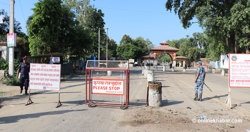 मङ्लगबार रातिदेखि सीमानाका बन्द हुने
