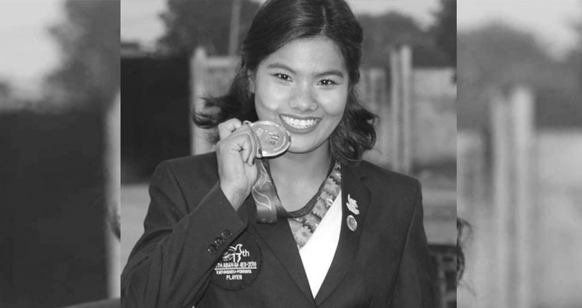 मृत भेटिइन् भारोत्तोलन खेलाडी सन्जु चौधरी