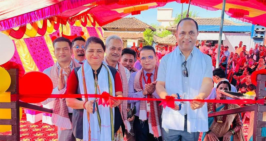 सनराइज बैंकद्वारा किर्तिपुरमा चौतारी निर्माण