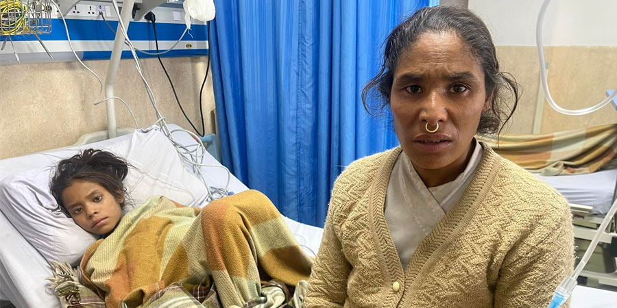 छोरीको उपचार खर्च नभएर मनमोहनमा छट्पटाउँदै मुगुकी कन्नदेबि