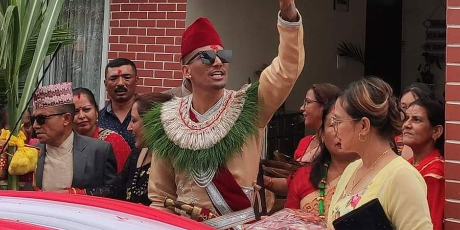 बिबाह बन्धनमा बाँधिए गोलकिपर किरण चेम्जोङ