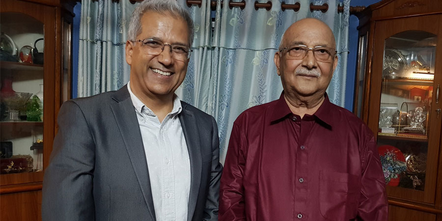 केपी ओली र रविन्द्र मिश्रबीच निर्वाचन र राजसंस्थाका विषयमा छलफल