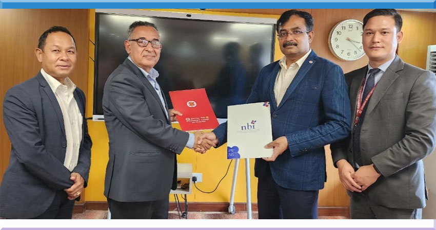 एभरेष्ट बैंक र नेशनल बैंकिङ्ग इन्ष्टिच्युटबीच तालिम सम्बन्धी सम्झौता