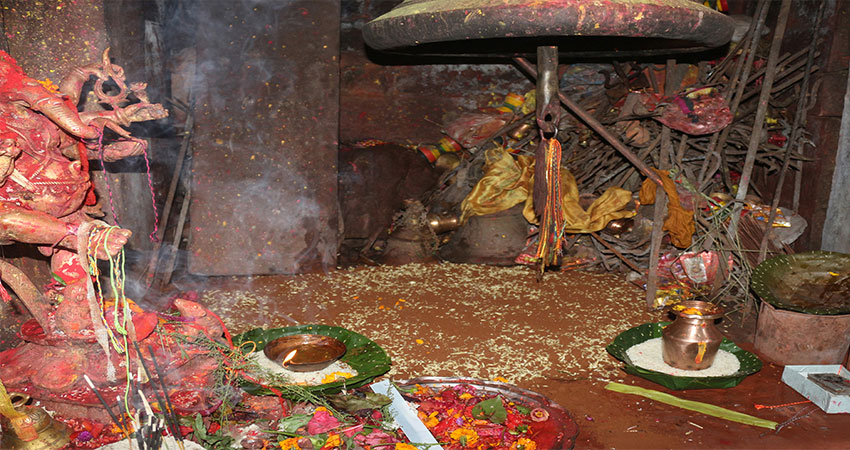 दरबारको दसैघरमा बिधिपूर्वक जमरा राखियो