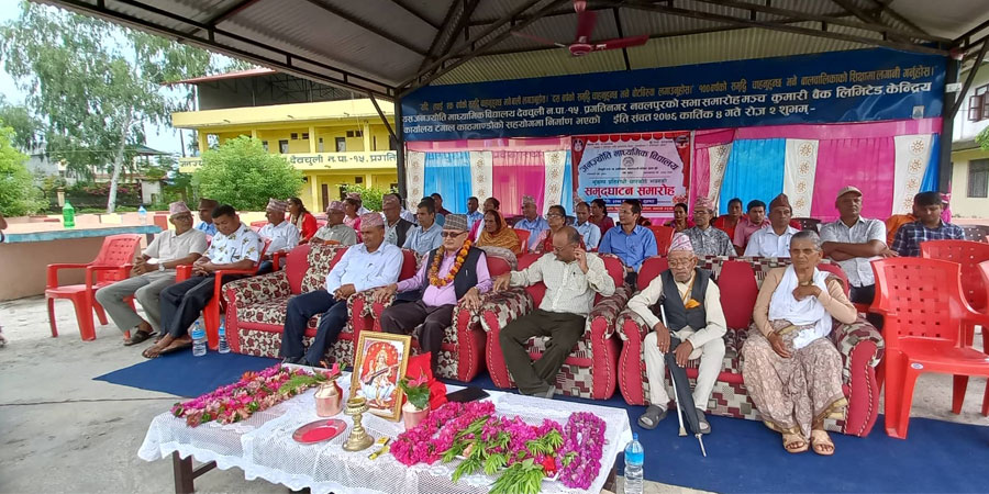 जनज्योति मा.विको भूकम्प प्रतिरोधी ४ कोठे भवन समुद्घाटन सम्पन्न