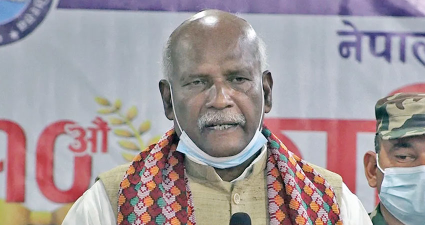 सर्लाही २ मा सत्ता गठबन्धनको उम्मेदवार महिन्द्र राय यादव