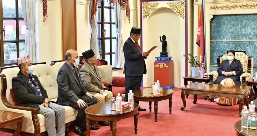 १६९ सांसदको समर्थनसहित प्रधानमन्त्रीमा प्रचण्डको दाबी पेस
