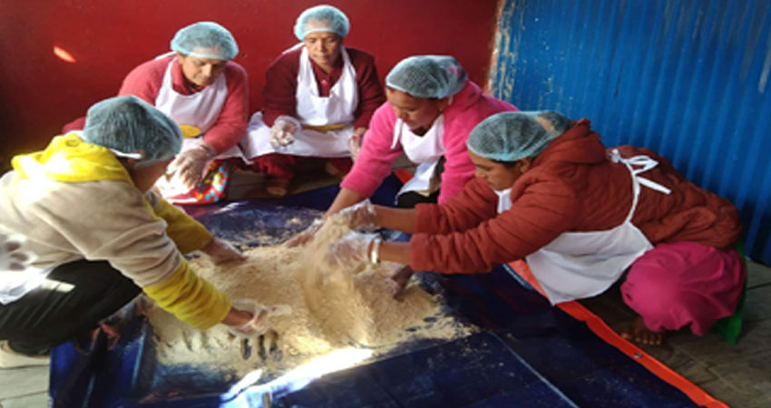 गाउँमै पौष्टिक आहार उत्पादन गरिँदै