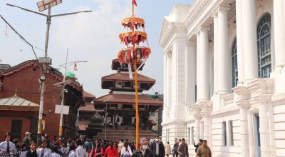 वसन्तपुरस्थित हनुमानढोकामा विधिवतः रूपमा चीर ठड्याइयो