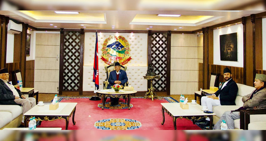 उच्चस्तरीय राजनीतिक संयन्त्रको बैठक बालुवाटारमा बस्दै