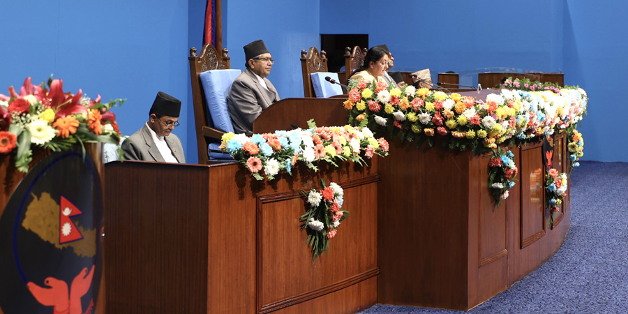 अब विकास र समृद्धितर्फ ध्यान केन्द्रित गर्नुपर्छ : राष्ट्रपति