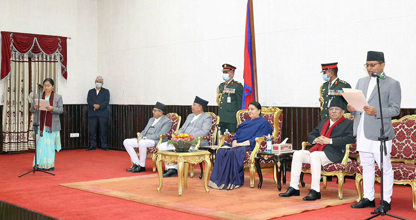 राष्ट्रिय सभा उपाध्यक्ष उर्मिला अर्यालले लिइन् शपथ