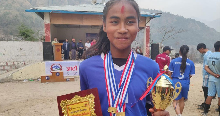 सुकुम्बासी रिक्जना, जसले सामान्य अभ्यासका भरमा चार स्वर्ण जितिन्
