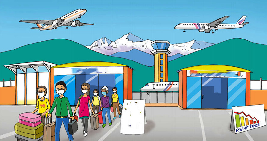 एक वर्षमा रोजगार खोज्दै बाहिरिए झण्डै आठ लाख नेपाली
