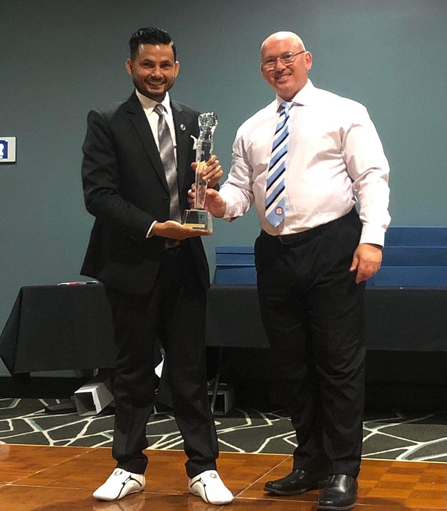 तेक्वान्दो महासंघका अध्यक्ष शर्मा अष्ट्रेलियामा सम्मानीत