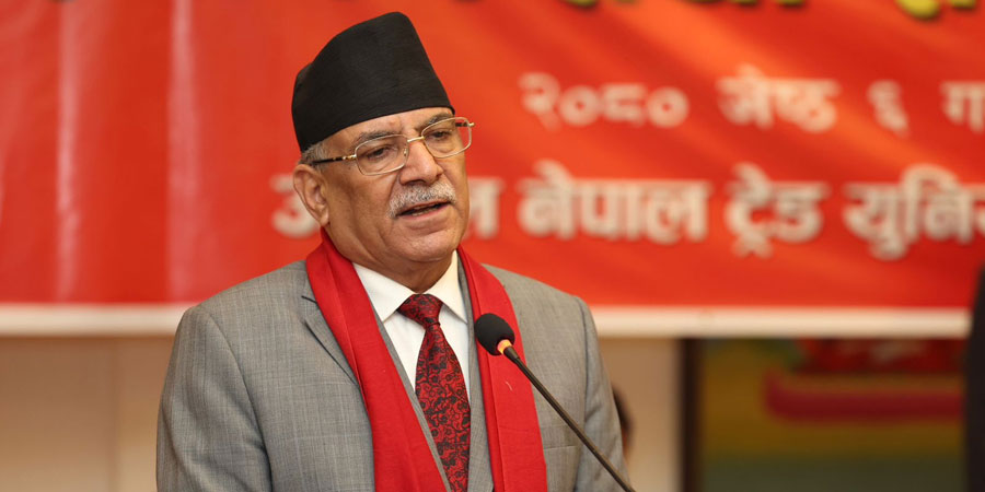 लोकतन्त्रको विकास लोकतन्त्रभित्रैबाट सम्भव : प्रधानमन्त्री प्रचण्ड