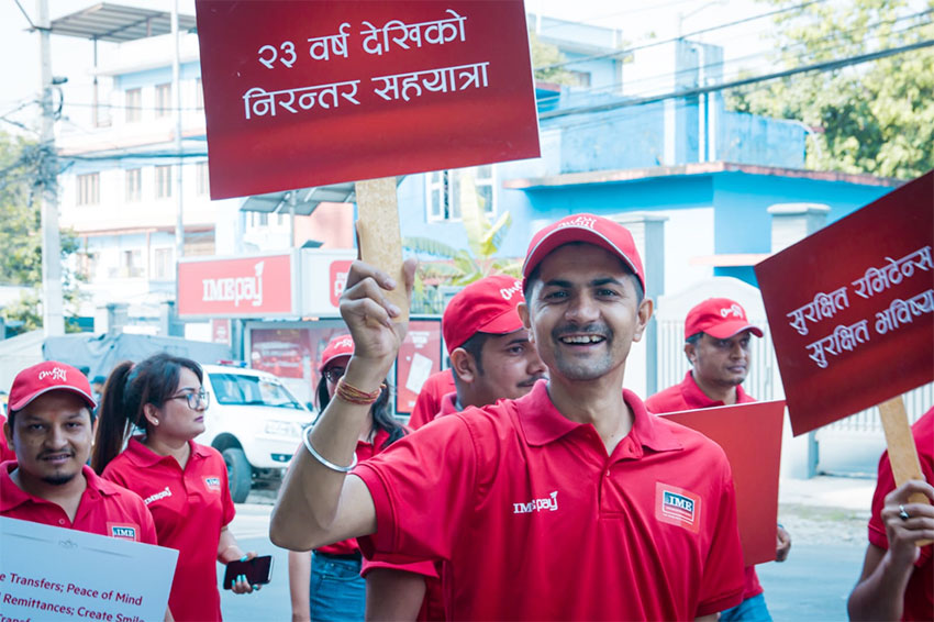 आइएमईको रेमिटेन्स सचेतना प्रभातफेरी