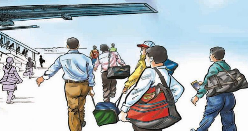 रोजगारी खोज्दै प्रत्येक महिना ६४ हजार नेपाली जान्छन् विदेश