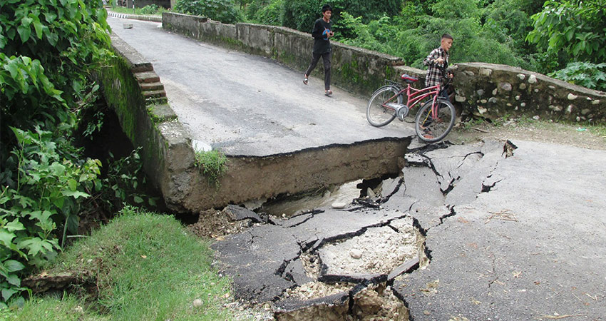 कल्भर्ट नबन्दा आवागमनमा समस्या