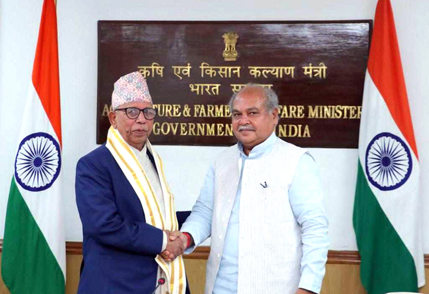 नेपाल–भारत कृषि मन्त्रीस्तरीय बैठक : लम्की स्किन नियन्त्रणमा सहकार्य गर्ने सहमति