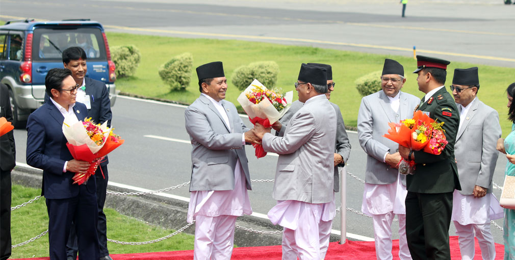 चीनको औपचारिक भ्रमण सकेर स्वदेश फर्किए प्रधानमन्त्री प्रचण्ड