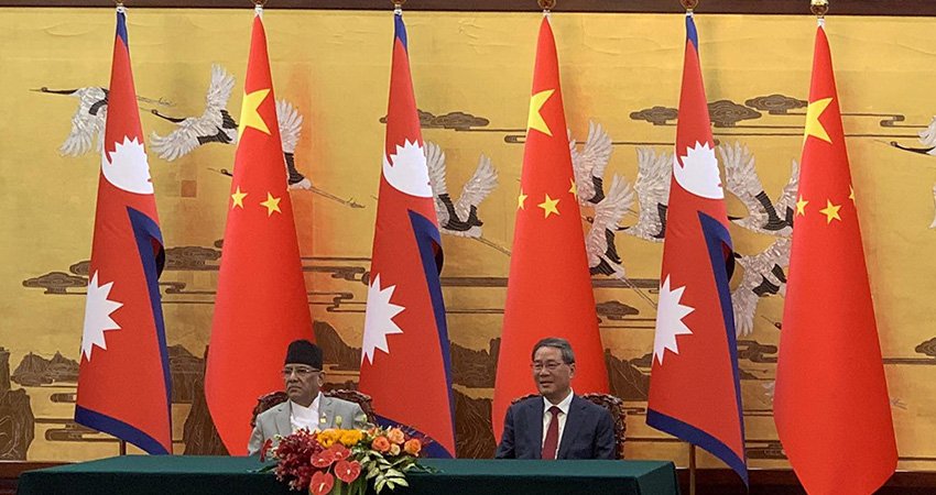 नेपाल र मित्र राष्ट्र चीनबीच १३ बुँदे सम्झौता