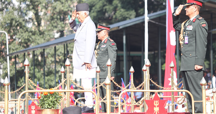 संविधान दिवसको मूल समारोह कार्यक्रममा राष्ट्रपति पौडेल सहभागी