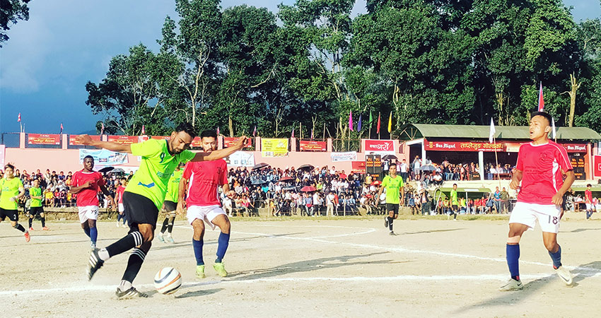 झापालाई हराउँदै रेडहर्ष ईलाम ताप्लेजुङ गोल्डकपको फाइनलमा प्रवेश झापालाई हराउँदै रेडहर्ष ईलाम ताप्लेजुङ गोल्डकपको फाइनलमा प्रवेश