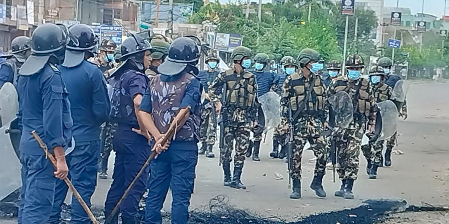 नेपालगञ्जमा कर्फ्यू यथावत्