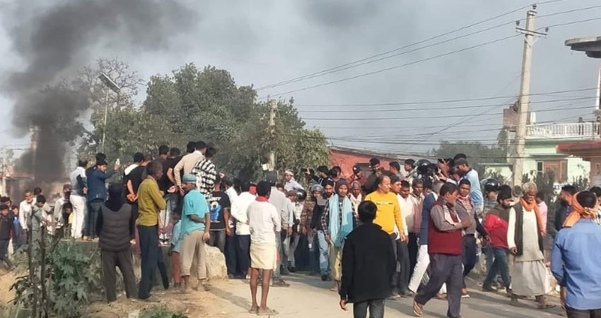 सर्लाहीको बरहथवामा भोलि विहानसम्म कर्फ्यू जारी