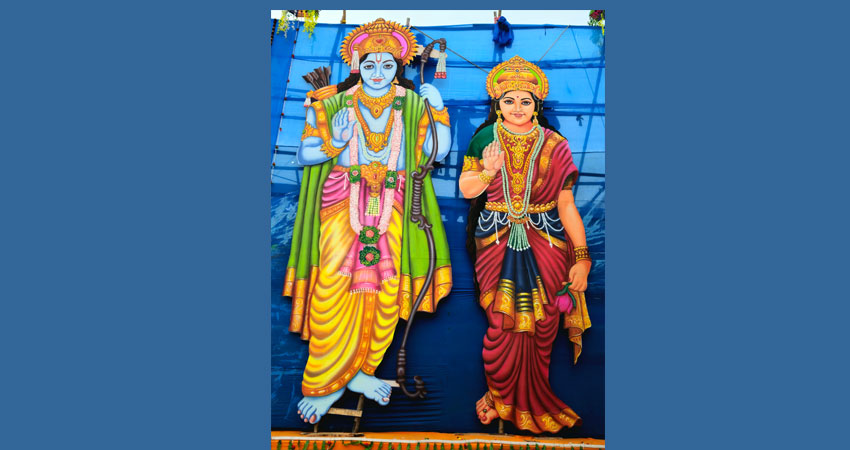 अयोध्याको झलक दिनेगरी मटिहानीमै २५ फिट अग्लो श्रीराम सीताको मूर्ति
