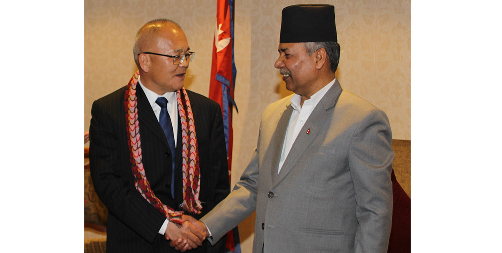 उपराष्ट्रपति यादव र चिनियाँ प्रतिनिधिमण्डलबीच शिष्टाचार भेट