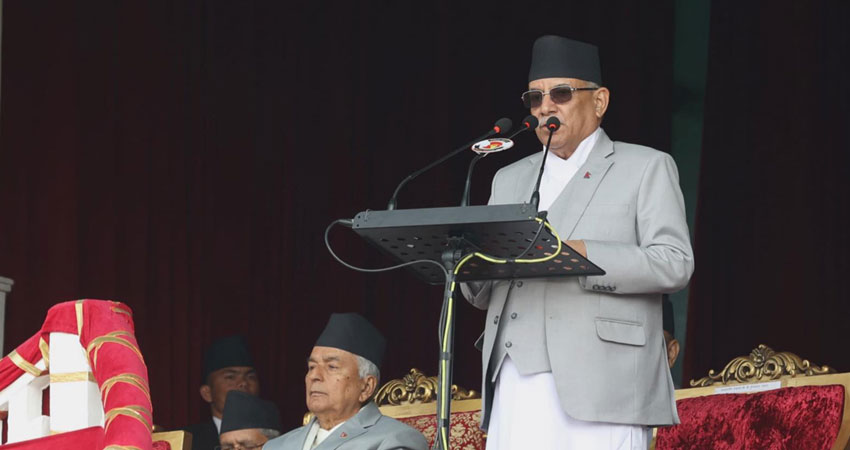 सङ्घीयताले अथाह सम्भावनालाई अवसरमा बदल्छ : प्रधानमन्त्री
