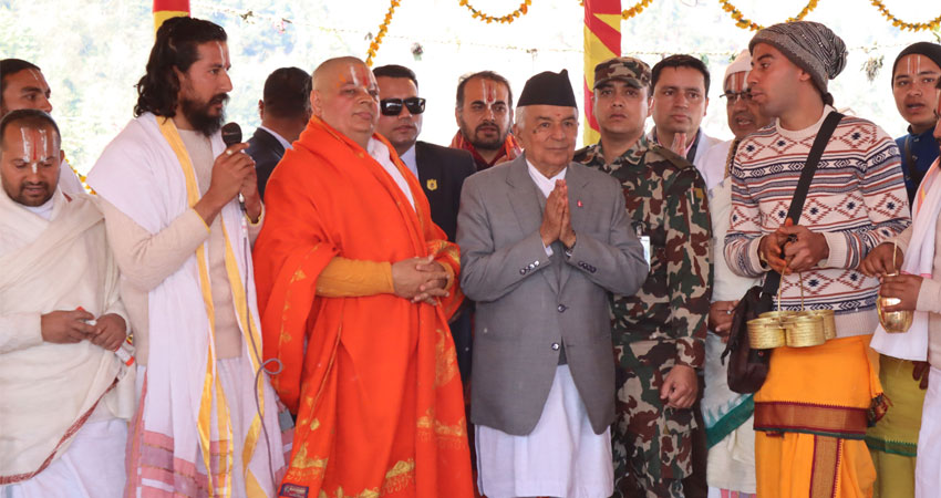 राष्ट्रपति पौडेल भन्छन्-धौलागिरि क्षेत्र आफैँमा तपोभूमि हो