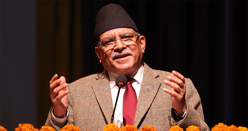 प्रधानमन्त्री प्रचण्ड भन्छन्-मन्त्रिपरिषद् पुनर्गठनबाटै धेरै प्रश्नको जवाफ दिएको छु