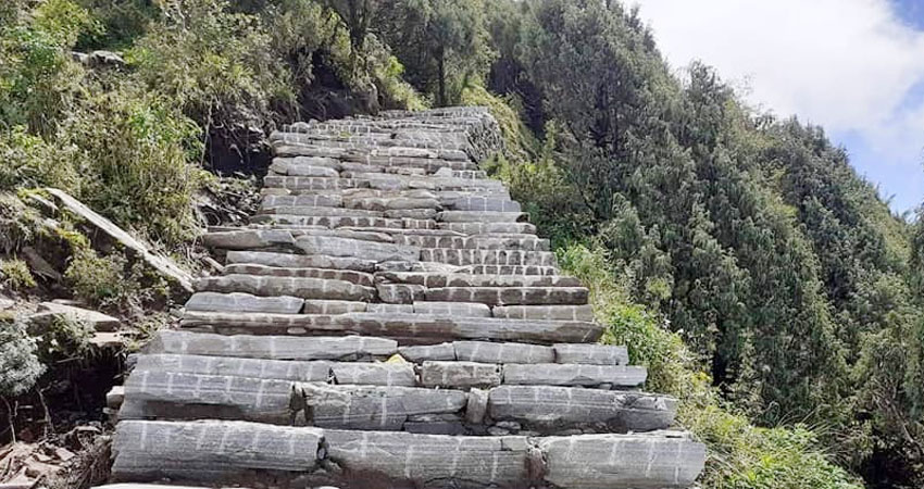 राष्ट्रिय रोजगार कार्यक्रममार्फत पदमार्ग र सिँचाइ पोखरी निर्माण