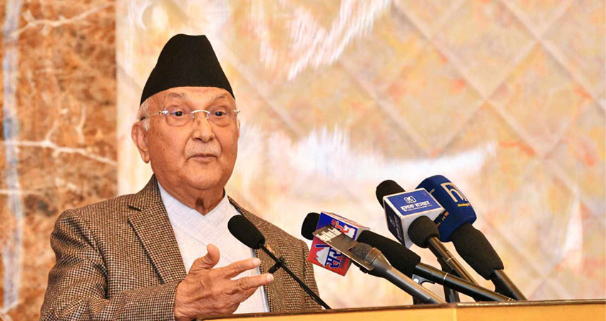 एमालेमा ओलीलाई मात्र दोहोरो जिम्मेवारी