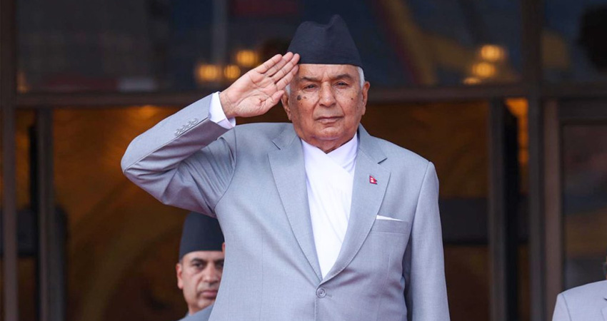 नेपाली समाजलाई बृहत् राष्ट्रिय एकताको सूत्रमा आबद्ध गरेको छ: राष्ट्रपति