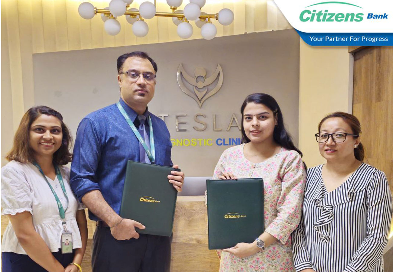 सिटिजन्स बैंकका ग्राहकहरुले टेस्ला डायग्नोस्टिकमा आकर्षक छुट पाउने