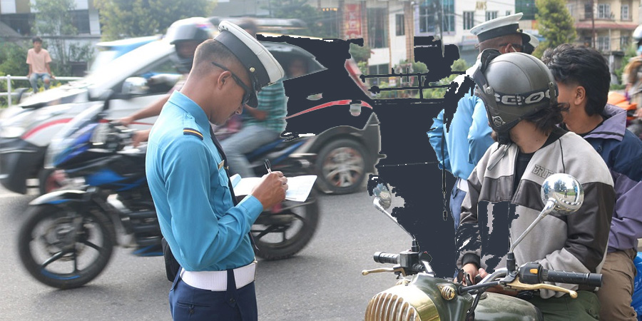 चौबिस घण्टामा एक हजार सात सय बढी कारबाहीमा परे