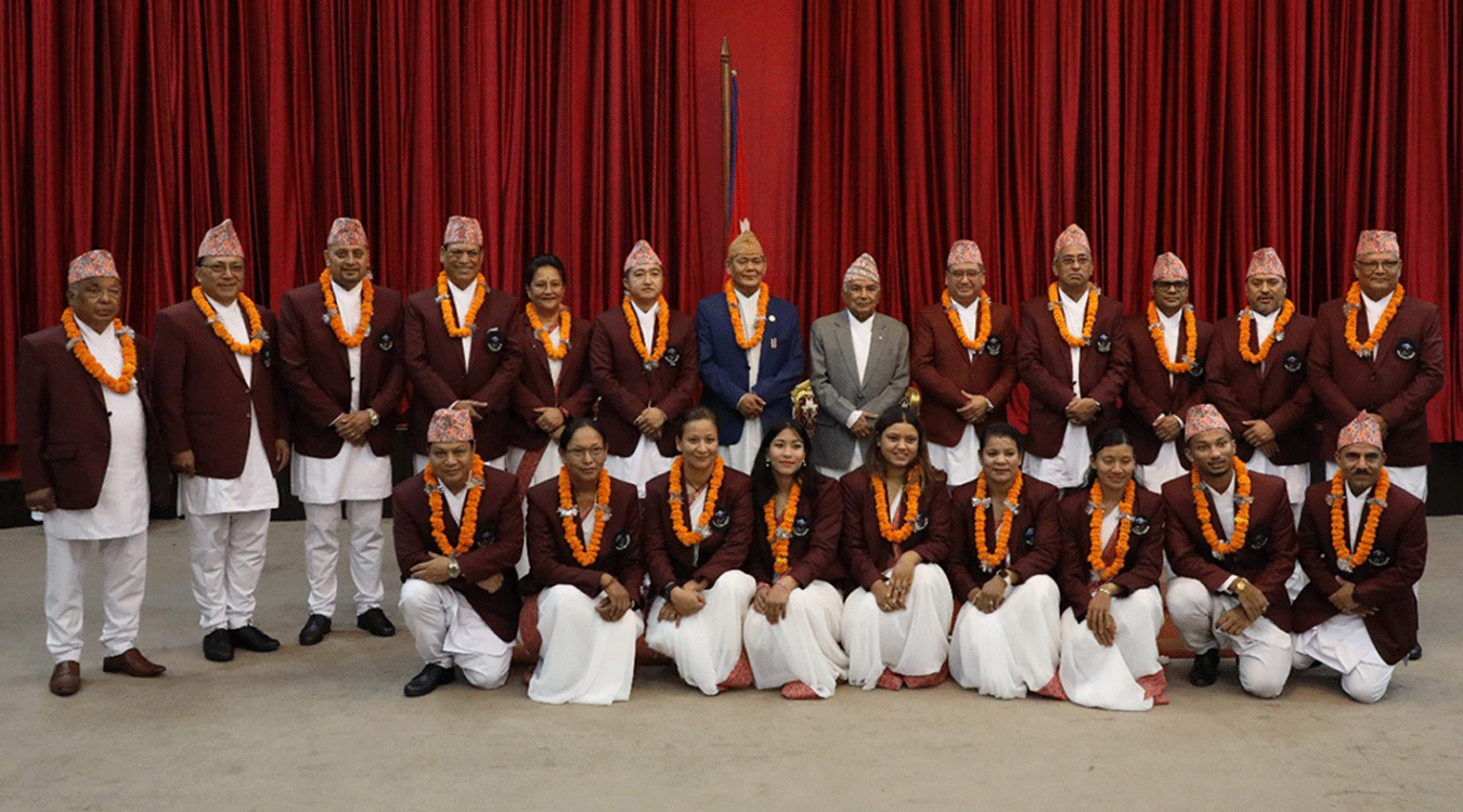 राष्ट्रपतिले गरे ओलम्पिक खेल्ने खेलाडी र प्रशिक्षकलाई बिदाइ