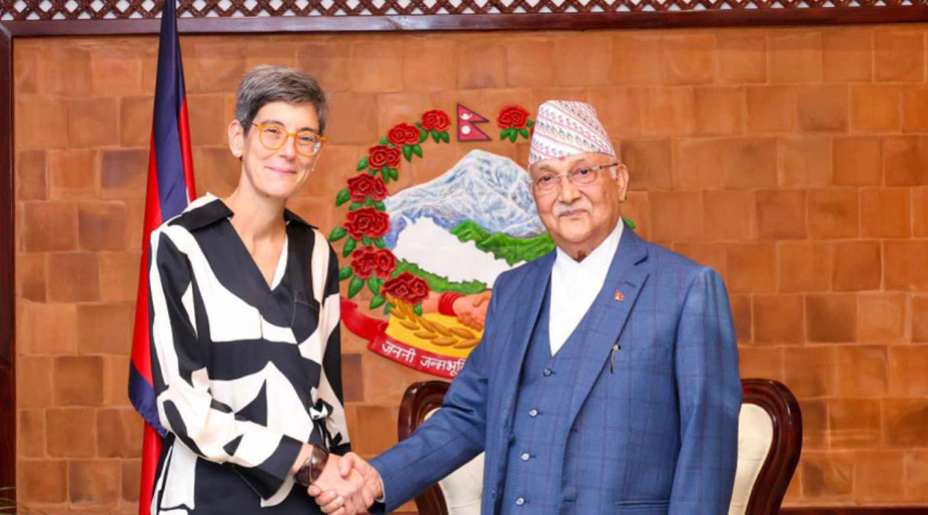 नेपालमा वैदेशिक लगानी बढाएर सहयोग गर्न स्वीस राजदूतलाई प्रधानमन्त्रीको आग्रह