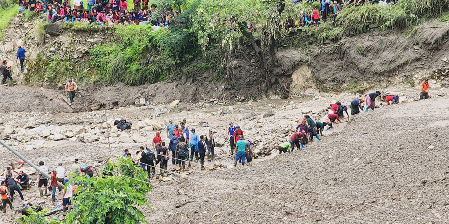 धार्चे पहिरो : बेपत्ता थप एक युवकको सात दिनपछि शव फेला